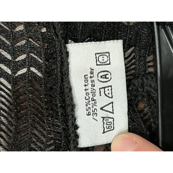 Mad Style Black Open Knit Vest Cardigan One Size Fits Most - Picture 7 of 8